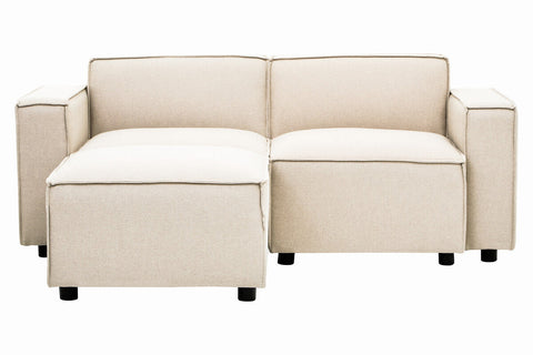Toulouse Cream Fabric Right Arm Modular Sofa