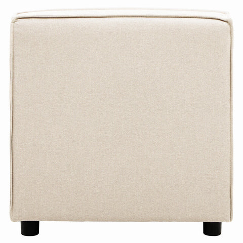 Toulouse Cream Fabric Armless Modular Sofa