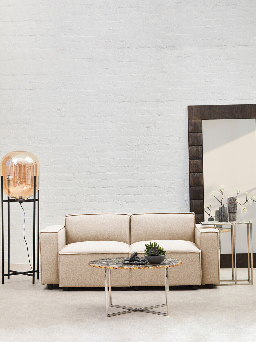 Toulouse Cream Fabric Armless Modular Sofa