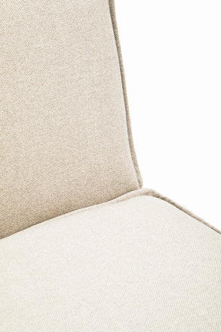 Toulouse Cream Fabric Armless Modular Sofa