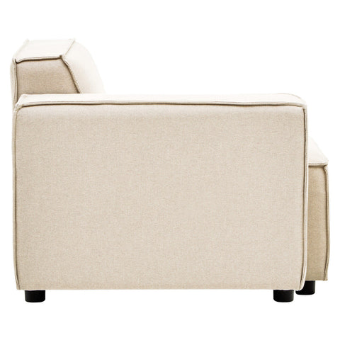 Toulouse Cream Fabric Left Arm Modular Sofa
