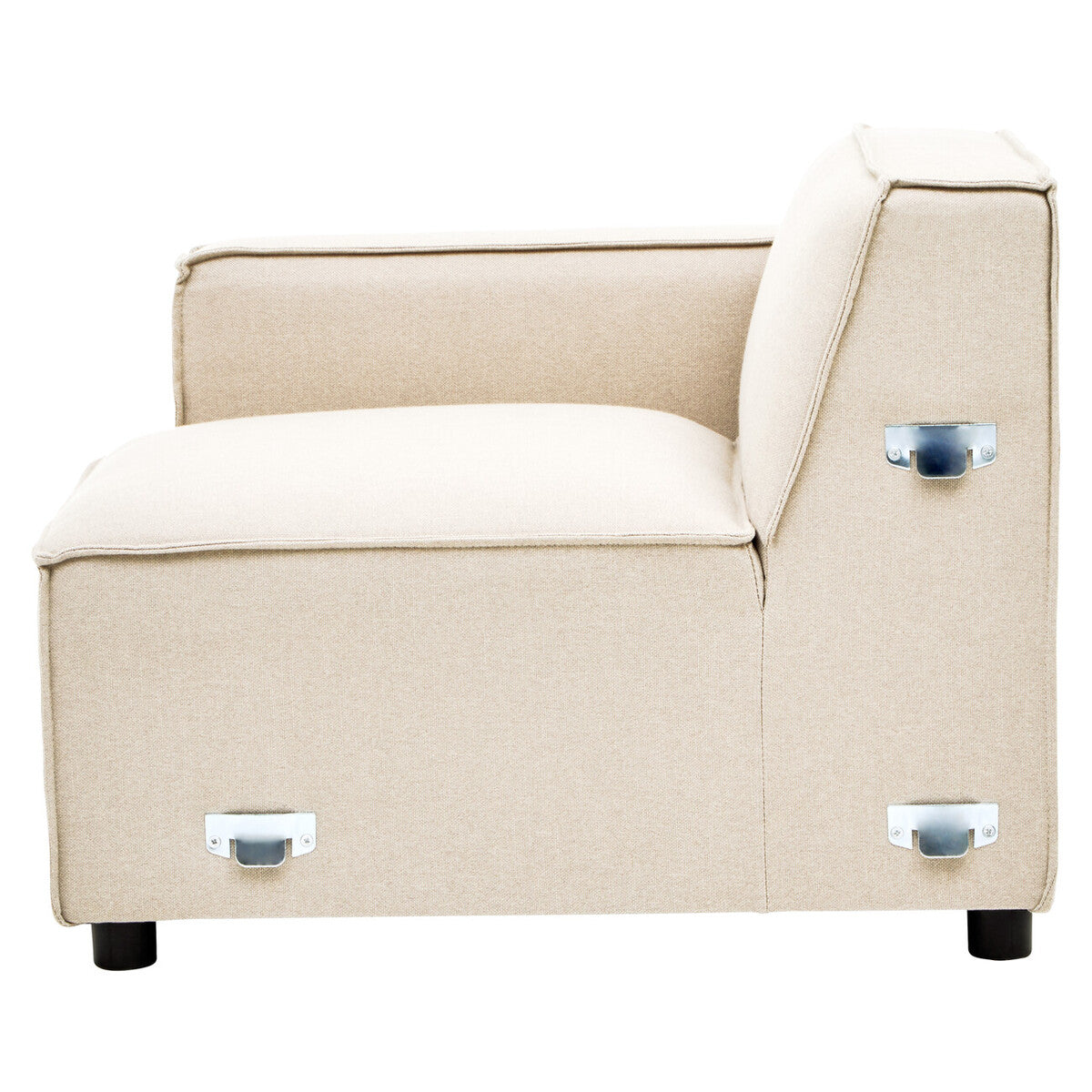 Toulouse Cream Fabric Left Arm Modular Sofa