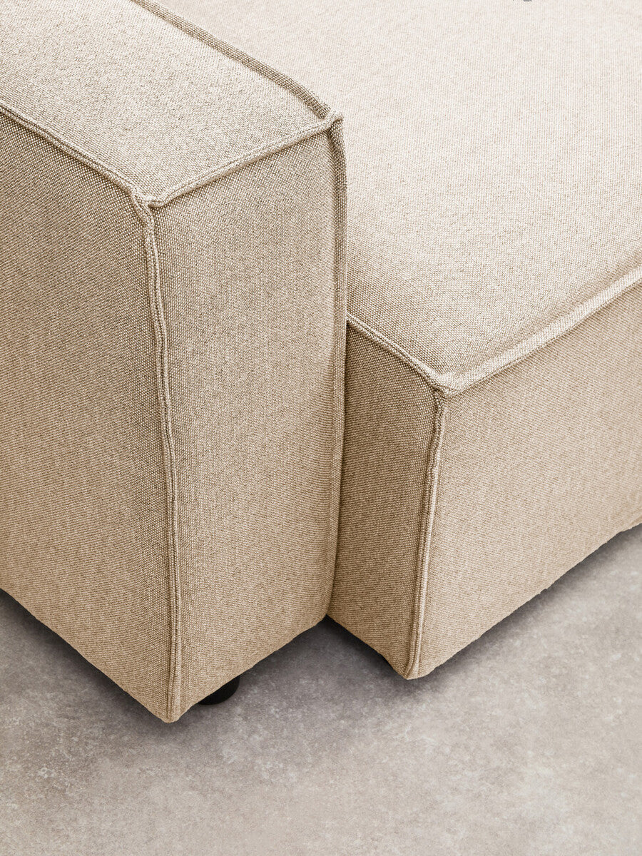Toulouse Cream Fabric Left Arm Modular Sofa
