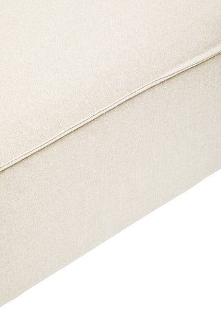 Toulouse Cream Fabric Modular Ottoman