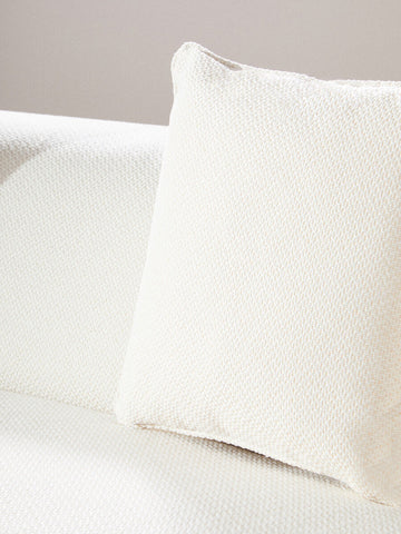 Ozzano Cream Linen Fabric 3 Seater Sofa