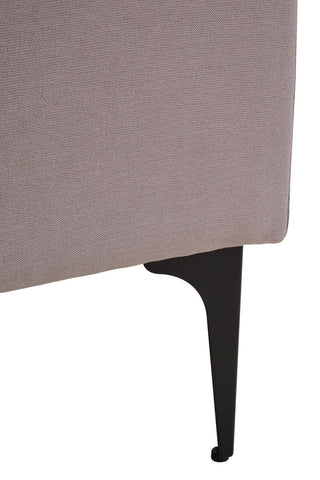 Troyes Grey Three Seat Right Chaise Sofa