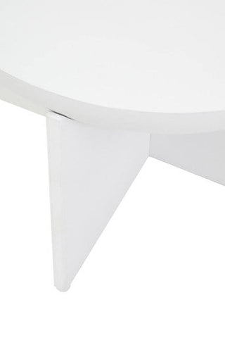 Walsa Whitewash Mango Wood Round Coffee Table