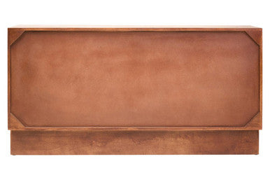 Siva Mango Wood Sideboard Natural Frame With Black Hammered Design Doors