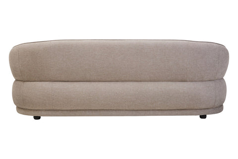 Daphne Curve Chenille Effect Taupe Three Seater Sofa