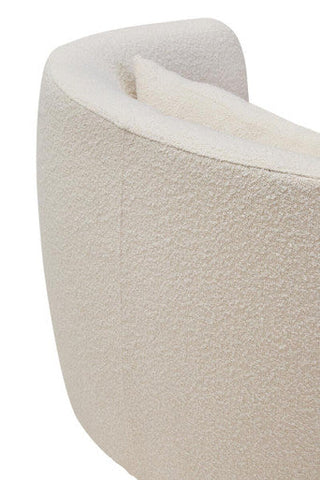 Bruge Textured Cream Curved Chair