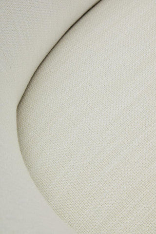 Bordo Textured Cream Curved Swivel Chair