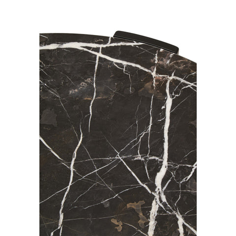 Palermo Round Black Marble Top Large Coffee Table
