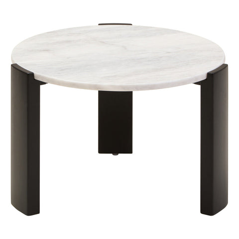 Palermo Round White Marble Top Small Coffee Table