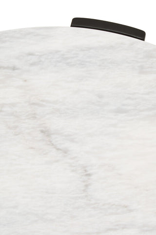 Palermo Round White Marble Top Small Coffee Table