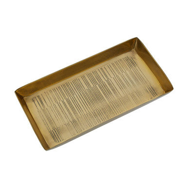 Allegra Gold Line Effect Bathroom Tray