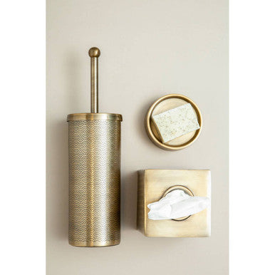 Allegra Etched Detail Aluminium Toilet Brush