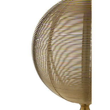 Melora Round Marble Gold Finish Table Lamp Base
