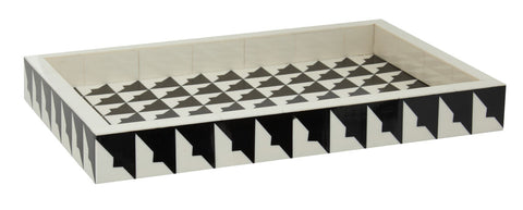 Davino Black And White Tray