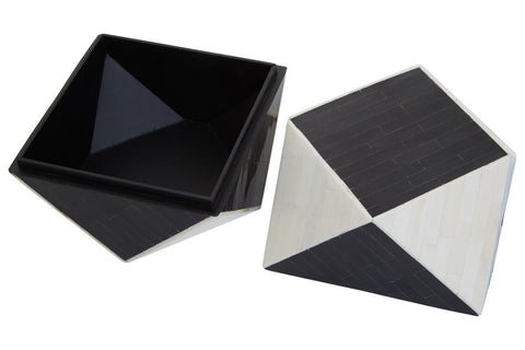 Donato Black and White Large Trinket Box
