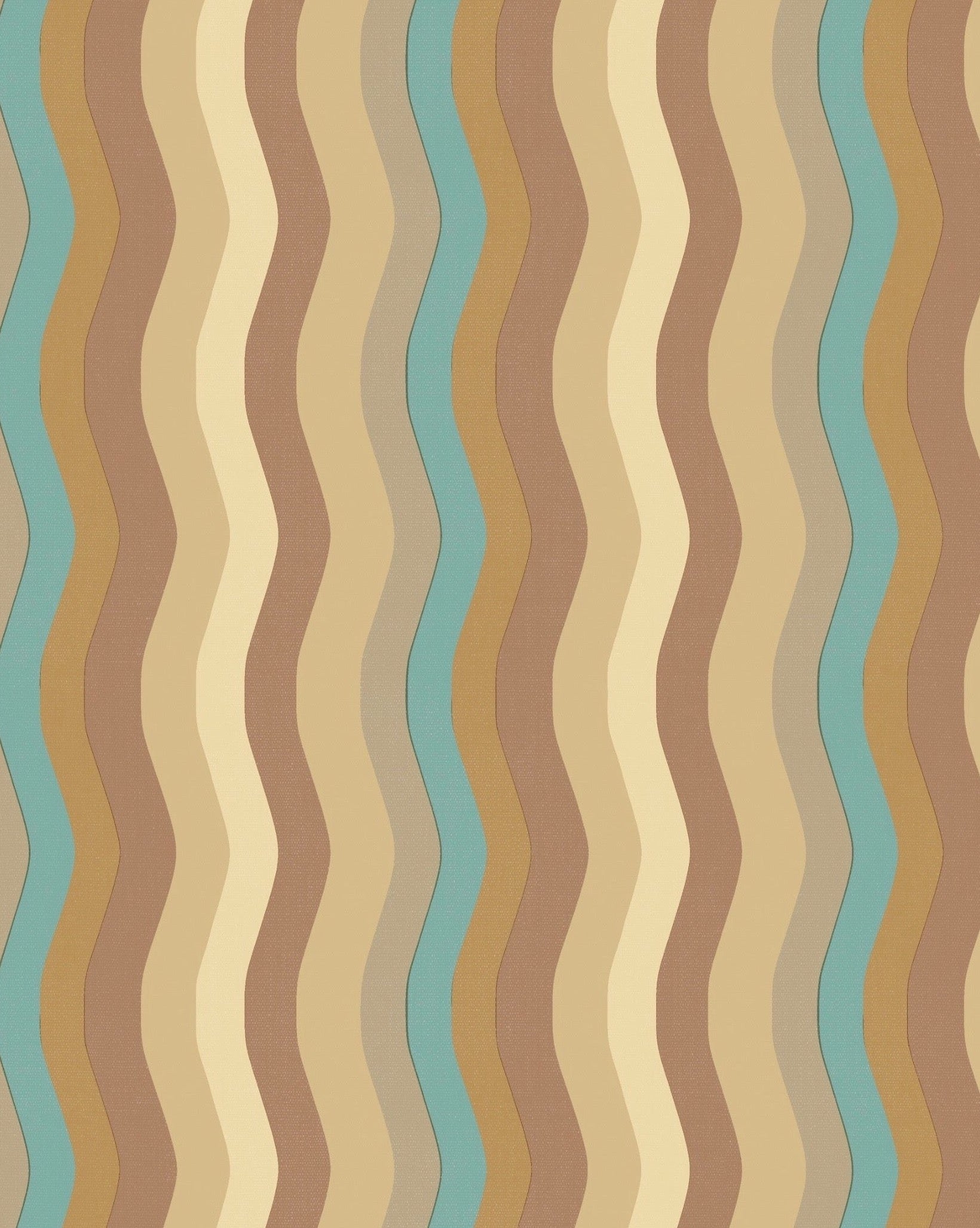 Wavy Stripe Wallpaper