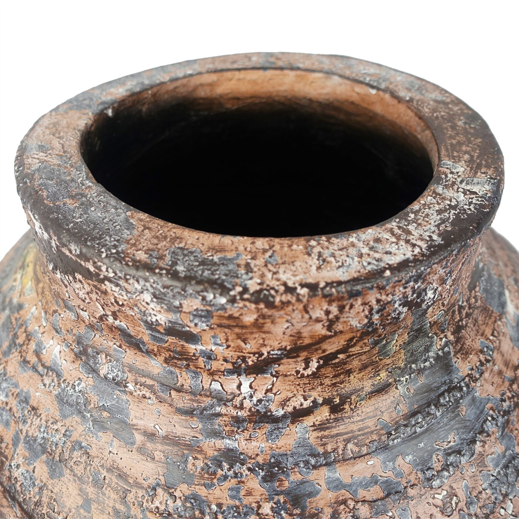 40cm x 32cm Aztec Large Composite Textured Vase Composite Plant Pot