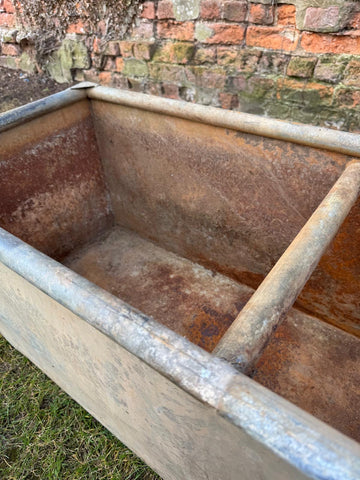 Reclaimed Galvanised Trough Planter /  Raised Bed Plant Tree Shrub Herb Pot BB