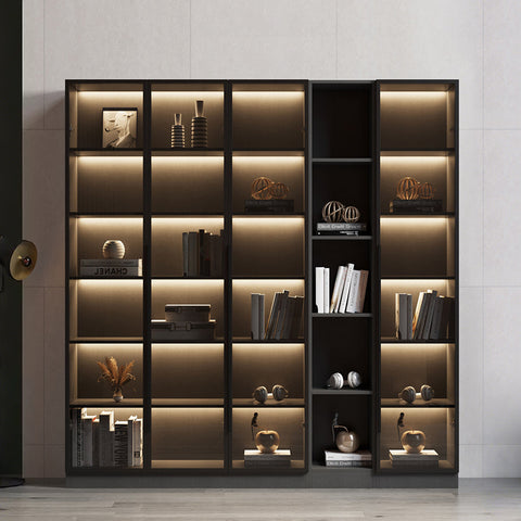 Kauffman Wine Storage With Glass Doors, Display Cabinet