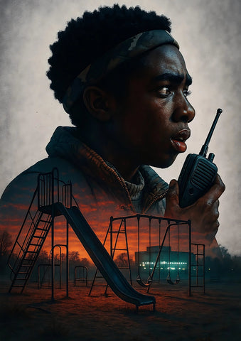 Lucas - Stranger Things Poster