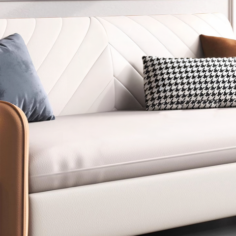 Aarav Foldable Sofa Bed, Leathaire