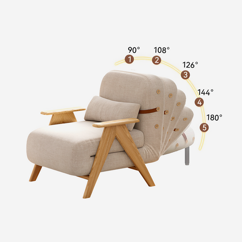 Antonia Single Sofa Bed, Armchair, Linen