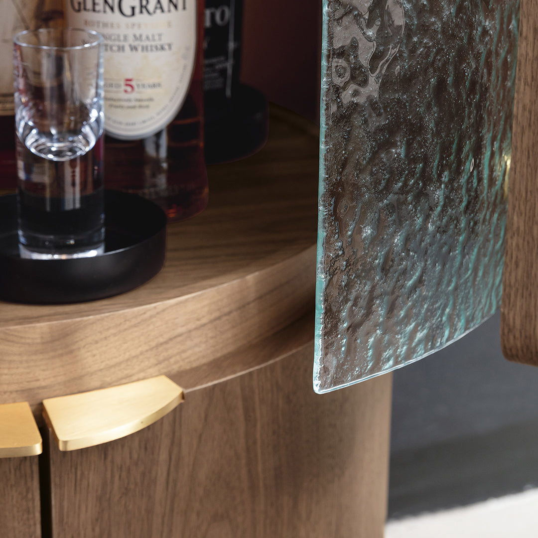 Sakamoto Liquor Cabinet, Wine Storage With Two Doors