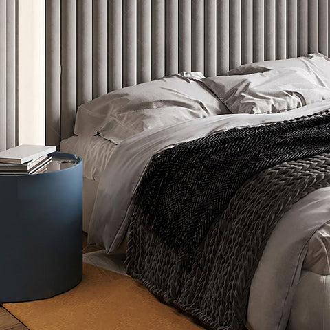 Soren King Size Bed, Super King Size, No Storage, Grey