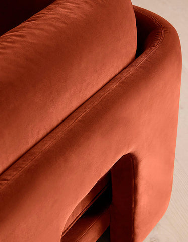 Laird L Shape Four Seater Sofa, Modular Corner Sofa, Velvet