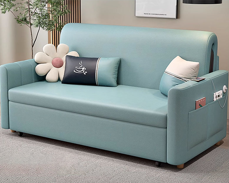 Patel Single Sofa Bed, Two Seater Sofa Bed, Leathaire, More Colours