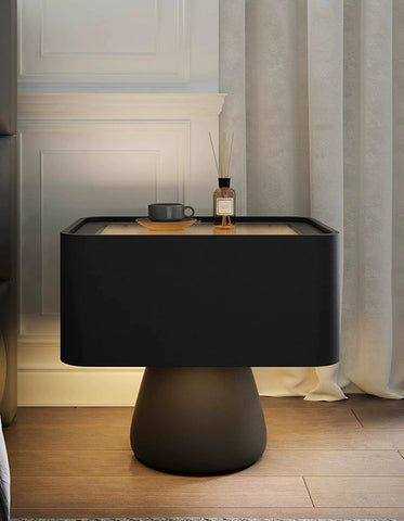 Bartosz Bedside Table With Storage & Light Strip