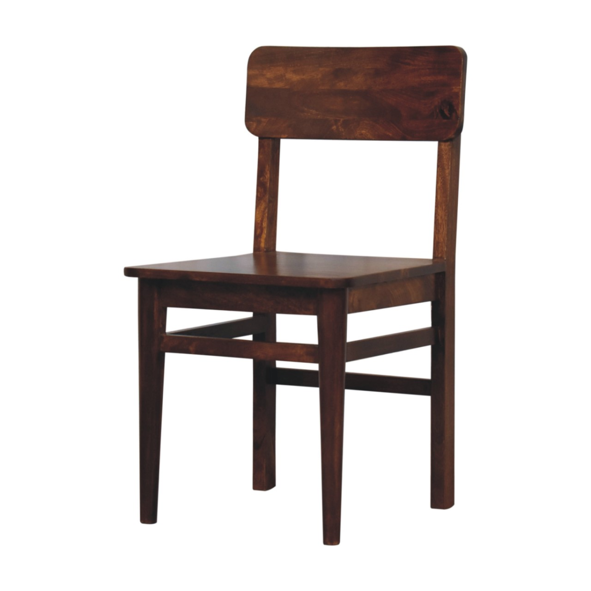 Artisan Furniture Solid Mango Wood Classic Chestnut Dining Chair
