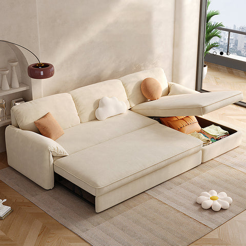 Bhatnagar Three Seater Corner Sofa Bed With Storage