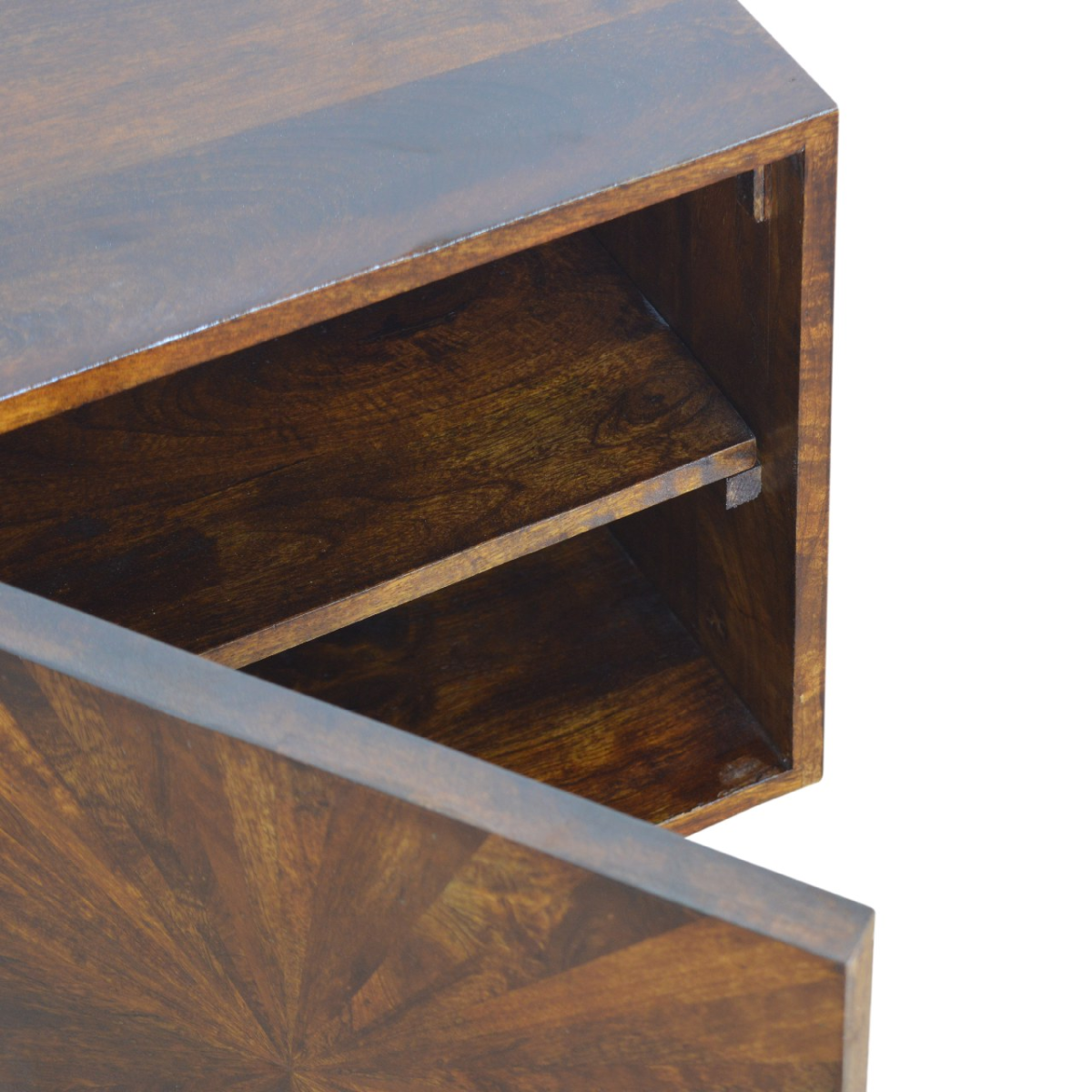 Artisan Furniture Solid Mango Wood Chestnut Sunrise Cabinet