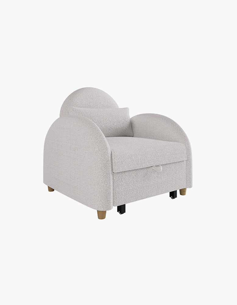 Goh Single Sofa Bed, Boucle