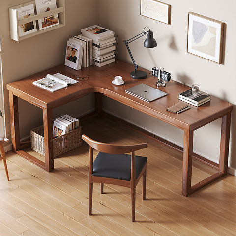 Amari L Shape Office Desk With Chest of Drawers, More Colors
