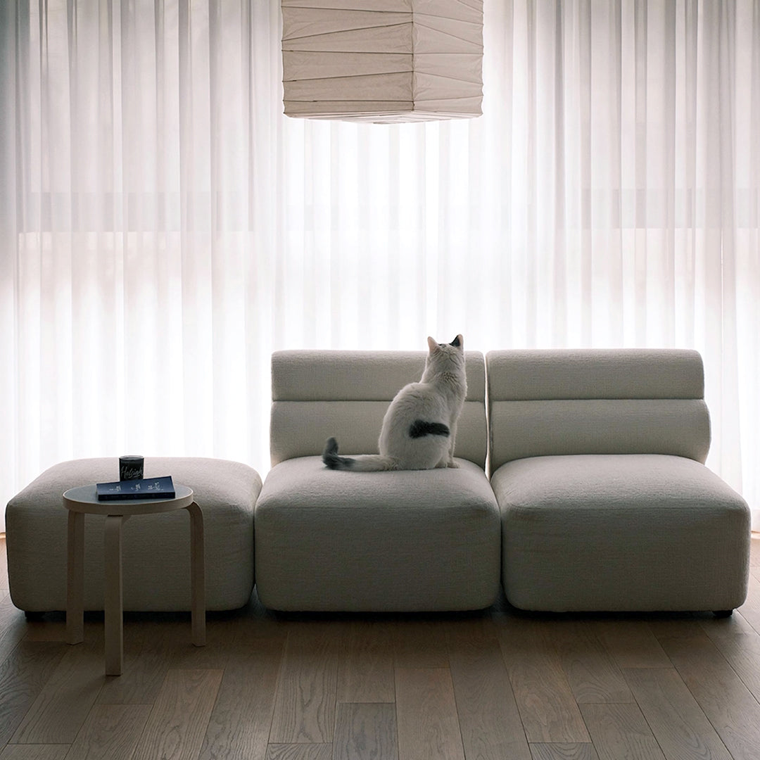 Bae Three Seater Corner Sofa, Modular Sofa, Velvet