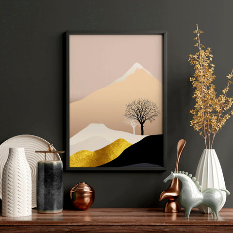 Wall art Scandinavian for office | set of 3 framed wall art
