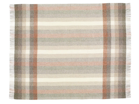 Woodale Pure New Wool Shetland Throw - Blush
