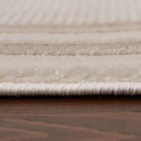 Carmel Cream-Beige Bordered Rug | 6060