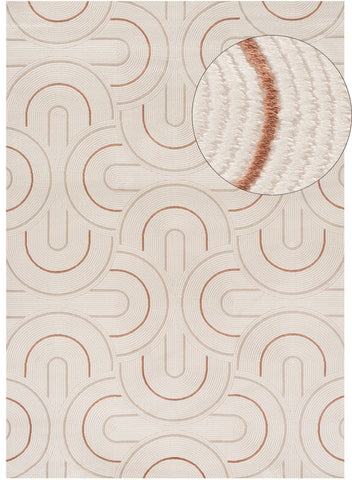 Carmel Cream-Terra Geometric Rug | 6070