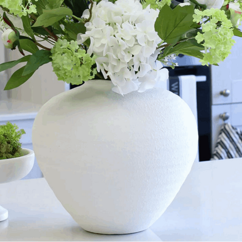 Regola  Matt White Ceramic Vase Large
