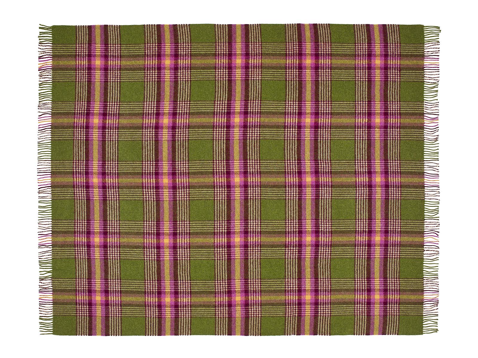 Dorset Shetland Pure New Wool Throw - Apple