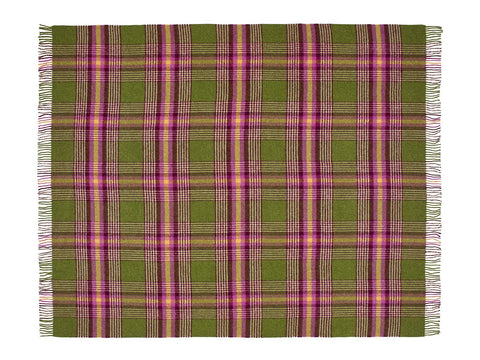 Dorset Shetland Pure New Wool Throw - Apple