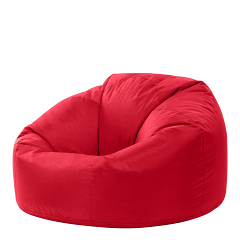 Bean Bag Bazaar Outdoor Bean Bag, Red, Water Resistant Fabric, Large Beanbag with Filling Included, Floor Chair, Garden Chair, Outdoor Seating, Garden