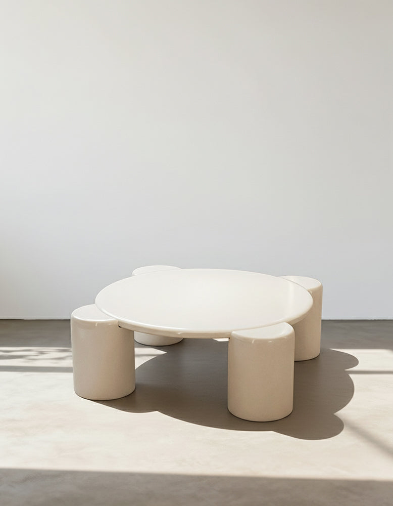 Nova Flower Nesting Coffee Table, White